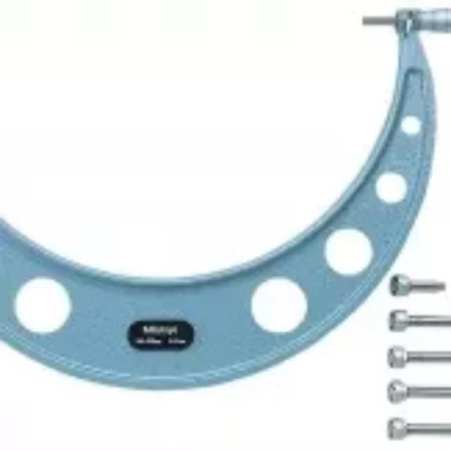 Mitutoyo 104-136 Interchangeable Anvil Outside Micrometer, 150 to 300 mm, 0.01 mm graduations