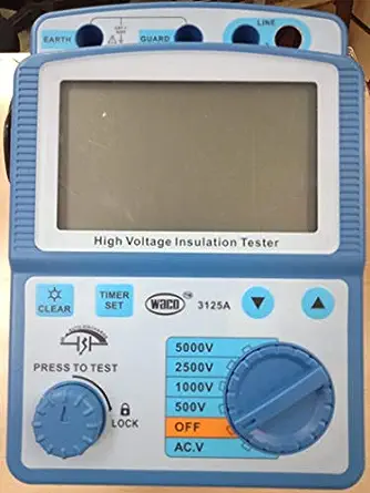 Waco 3125A - 1 T Ohm Digital Insulation Tester