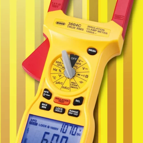 WACO 3604C (SUPER CLAMP, 4 IN 1 METER, CLAMP, DMM, INSULATION TESTER & THERMOMETER)