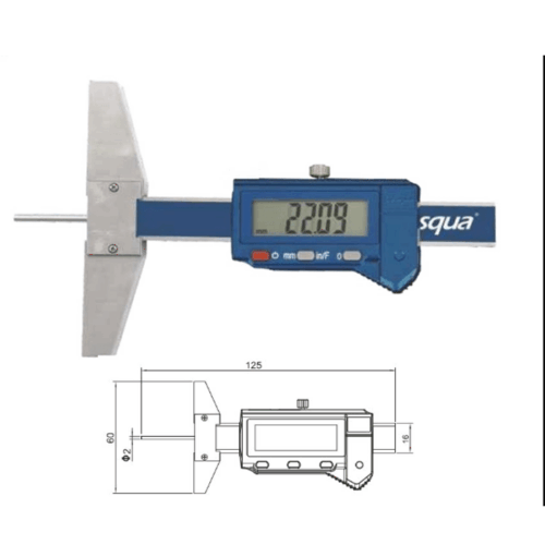 DASQUA – Mini Digital Depth Gauge Model : 2240-0030