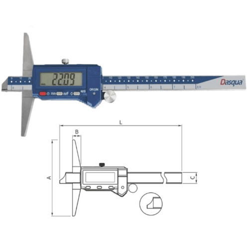 DASQUA – Digital Depth Caliper with Bar Model : 2001-2005
