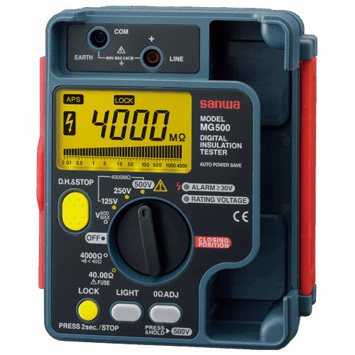 SANWA – DIGITAL INSULATATION TESTER (125/250/500 V ) -MODEL-MG500
