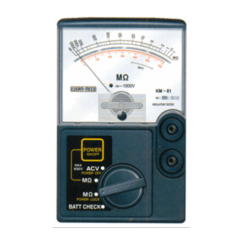 KUSAM- MECO- ANALOG INSULATION RESISTANCE TESTER -MODEL: KM81